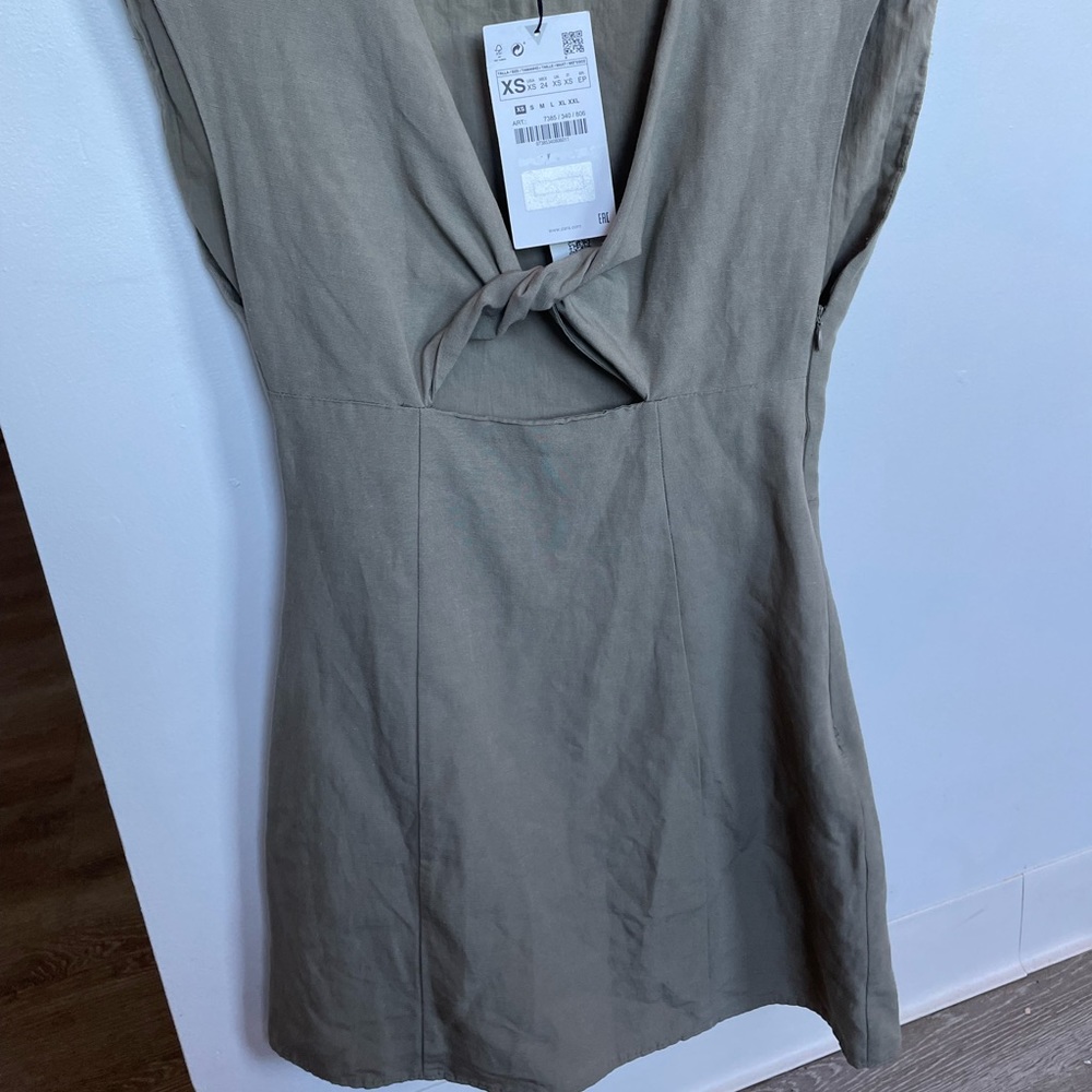 Zara Twist Front Mini Dress